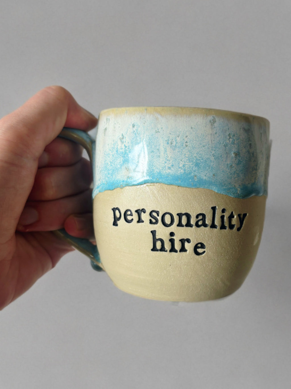 Personality hire mug